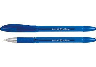 Ручка масляна Optima Oil Pro 0,5мм синя корпус синій