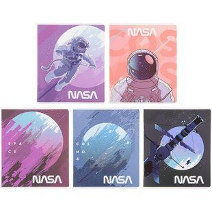 Зошит шкільний Kite 24 аркуша лінія, софт тач + УФ лак NASA