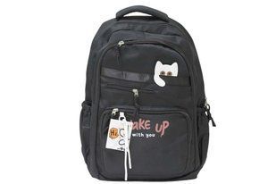 Рюкзак підлітковий ООПТ Котик wake up 183-6-1 47*30см чорний