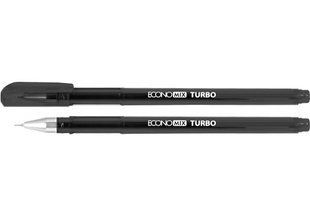 Ручка гелева Economix Turbo 0,5мм чорна (12)