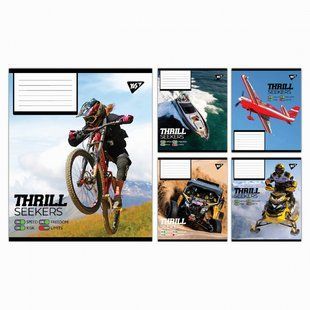 Зошит шкільний Yes 96 аркушів клітинка Thrill Seekers (5)