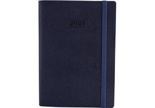 Щоденник датований 2027 Optima CROSS А5 лінія 352 сторінки, штучна шкіра з гумкою, синій