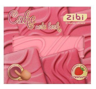 Блокнот 90*90мм 80арк., без лініювання, ароматизована обкладинка Soft touch CAKE ZiBi