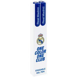 Набір ручок гелевих пиши-стирай Kite Real Madrid 0,5мм сині 2шт в пеналі