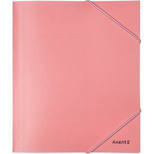 Папка на гумках А5+ Axent Pastelini пластикова, рожева