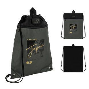 Сумка для взуття Kite 601M Tokyo Vibe для хлопчика, з кишенею, хакі 46*33см