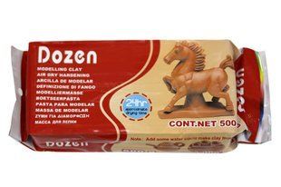Маса для моделювання 500г теракотова Dozen