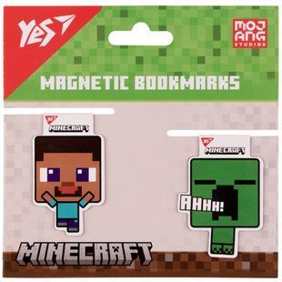 Закладки магнітні Yes Minecraft Creeper 2 шт