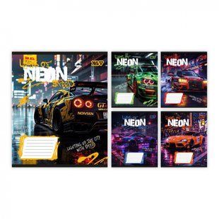 Зошит шкільний Yes 18 аркушів лінія Neon (25)