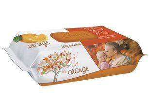 Серветки вологі SLEEPY Orange 120шт клапан (1*12)