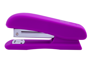 Степлер Buromax Rubber Touch №24, 26 (20арк) пластиковий, фіолетовий