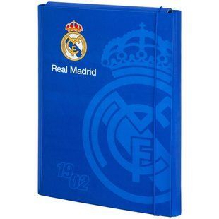 Папка для праці картонна на гумці А4 Kite FC Real Madrid