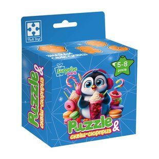 Пазли із сюрпризом Пінгвінятко Vladi Toys
