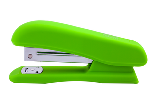Степлер Buromax Rubber Touch №24, 26 (20арк) пластиковий, салатовий