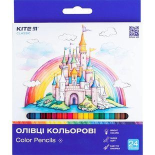 Олівці кольорові Kite Classic 24 кольори