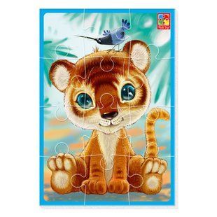 Пазли м'які Малюк зможе Тигреня А5 Vladi Toys