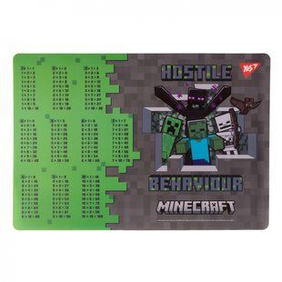 Підложка настільна Yes Minecraft. Heroes Таблиця множення