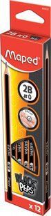 Олівець чорнографітний Maped Black Peps 2B триграний (12)
