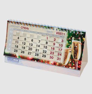 Календар настільний на 2027р Buromax Romantic 21*10см