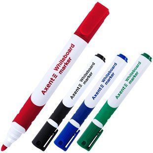 Набір маркерів для білих дошок Axent Whiteboard Comfort Grip 4 кольори 2мм, в блістері