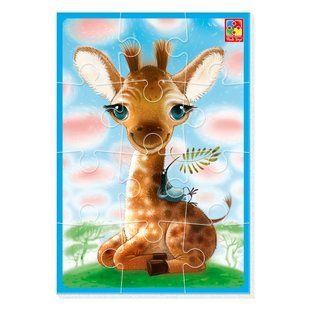 Пазли м'які Малюк зможе Жираф А5 Vladi Toys