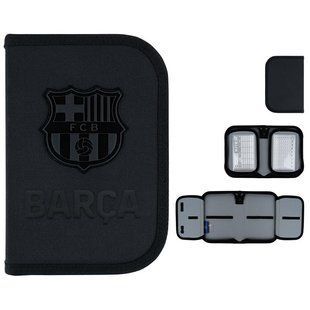 Пенал шкільний Kite для хлопчика на 1 відділення, 2 відворот 622 FC Barcelona