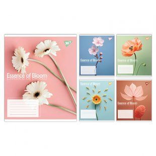 Зошит шкільний Yes 24 аркуша клітинка Essence of Bloom (20)