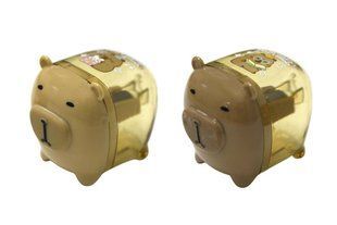Стругачка ООПТ Капібара з контейнером та кришкою, 1 отвір, мікс DMS-195/NO-195 (12)