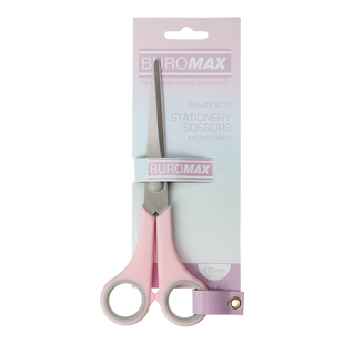 Ножиці офісні Buromax Pastel 17см з гумовими вставками BM.4504-10