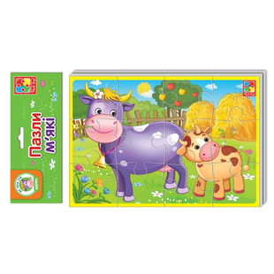 Пазли м'які Тварини ферми А5 Vladi Toys