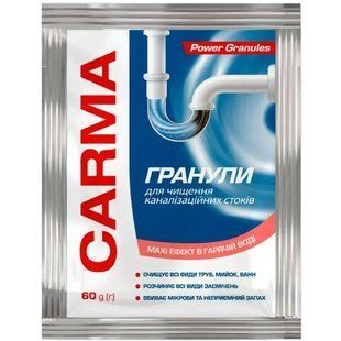 Засіб для чищення труб Carma з гарячою водою 60г