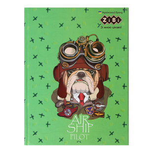 Зошит А5 64арк., в клітинку, тверда обкладинка Zibi kids Animals зелений