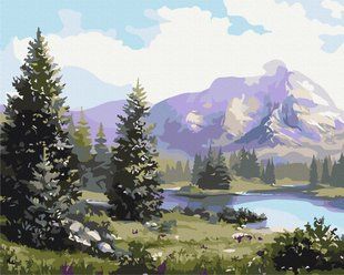 Картина за номерами 40*50см Чудові гори BrushMe
