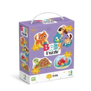 Пазл 2-3-4ел 12*12см Baby Puzzlle Домашні тварини DoDo