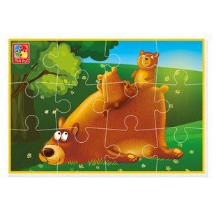 Пазли м'які Малюк зможе Ведмежата А5 Vladi Toys