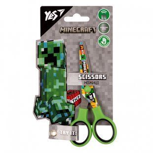 Ножиці дитячі Yes Minecraft 13см з принтом на лезі