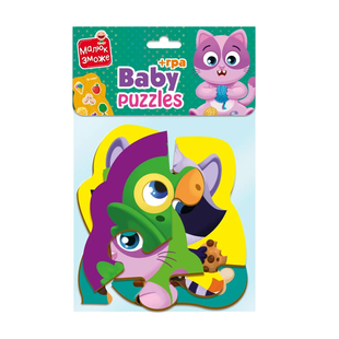 Пазли картонні Малюк зможе Бебі MAXI Хатні улюбленці, з грою Vladi Toys