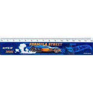Лінійка пластикова 15см Kite Hot Wheels