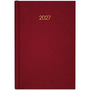 Щоденник датований 2027 Axent Classic Style A5 лінія 168 сторінок, тверда обкладинка, бордовий