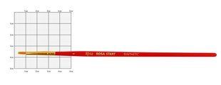 Пензлик синтетика плаский №1 з короткою ручкою Rosa Start