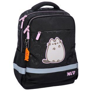 Рюкзак шкільний для дівчинки Yes S-52S Ergo My Pusheen 37*28*15см чорний