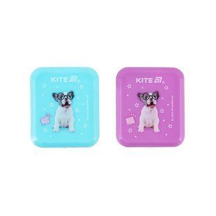 Стругачка Kite Studio Pets з контейнером, 1 отвір, прямокутна, мікс кольорів (24)