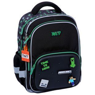 Рюкзак шкільний для хлопчика Yes S-72M Minecraft Reality 38*30*17см чорний