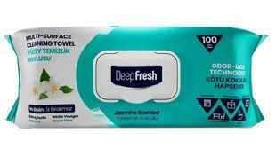 Серветки вологі для очищення поверхонь 100шт Deep Fresh JASMINE