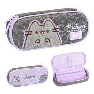 Пенал шкільний Yes для дівчинки на 1 відділення PH-30 Pusheen Gray