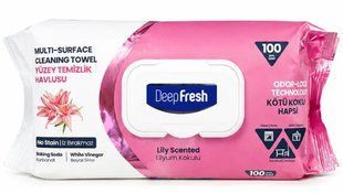 Серветки вологі для очищення поверхонь 100шт Deep Fresh Лілія