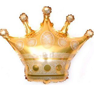 Кулька повітряна фольгована КОРОНА 75*65 Leader 10шт/уп