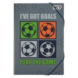 Папка для праці картонна на гумці А4 Yes Football
