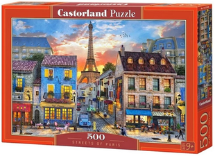 Пазли 500ел 47*33см ВУЛИЦІ ПАРИЖУ Castorland