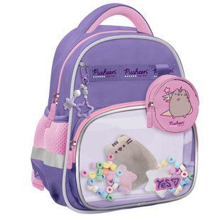 Рюкзак дошкільний для дівчинки Yes K-37XS Pusheen Summer 32*24*12см фіолетовий